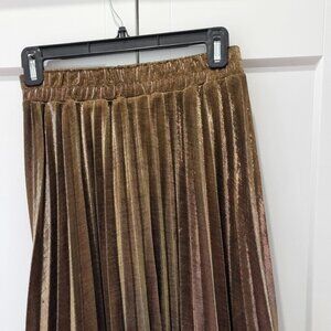Chartou mid length metallic skirt